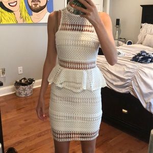 White lace dress